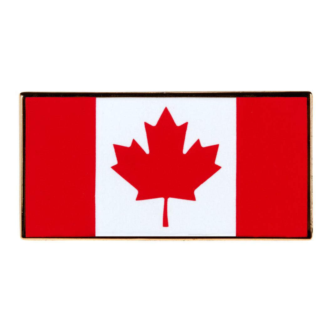 Handpainted Canadian Maple Leaf Flag Charm Bead For European Bracelets